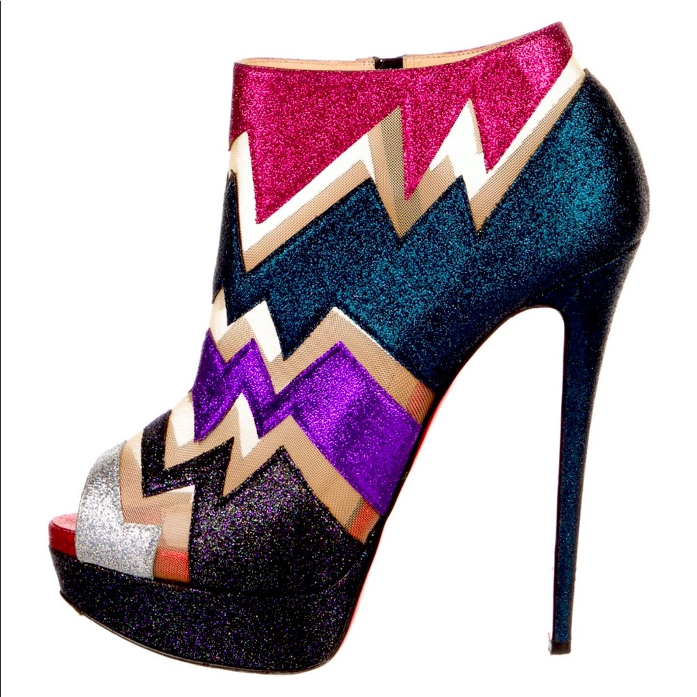 Christian Louboutin Colorblock Boots 39.5 /9.5
